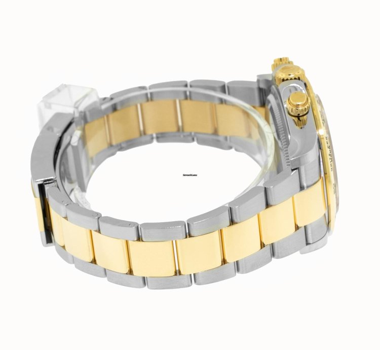 Rolex Daytona 40mm Yellow Gold And Steel Champagne Index Dial Gold Bezel 126503