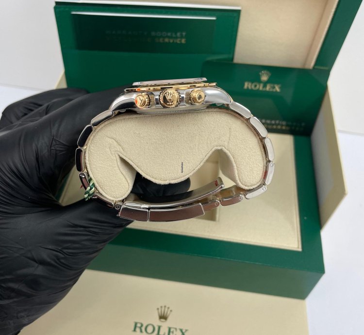 Rolex Daytona 40mm Yellow Rolesor Cosmograph White Index Dial 116503