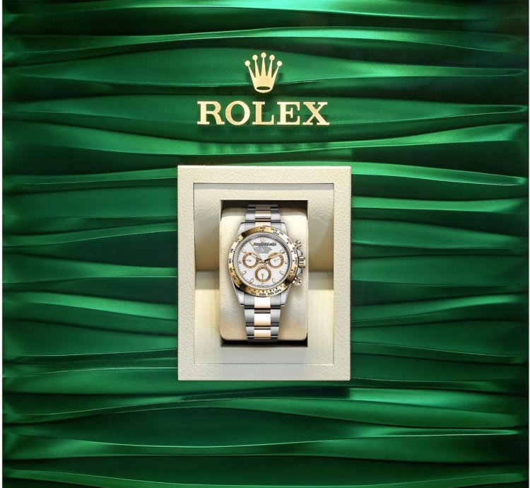 Rolex Daytona 40mm Yellow Rolesor Cosmograph White Index Dial 116503