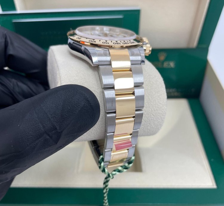 Rolex Daytona 40mm Yellow Rolesor Cosmograph White Index Dial 116503