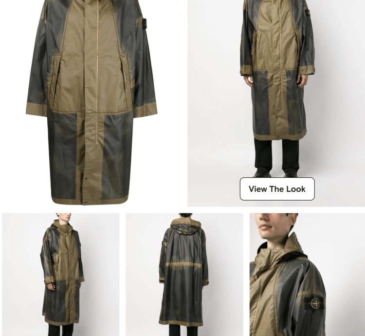 Stone Island Mussola Gommata-tc Hand-sprayed Parka