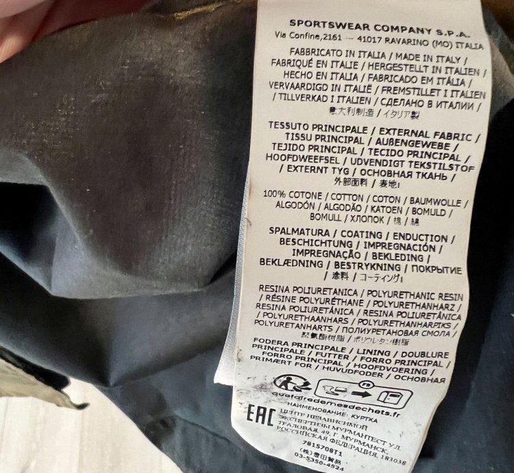 Stone Island Mussola Gommata-tc Hand-sprayed Parka