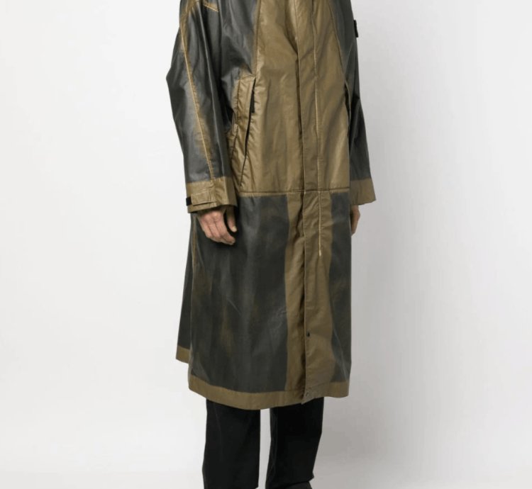 Stone Island Mussola Gommata-tc Hand-sprayed Parka