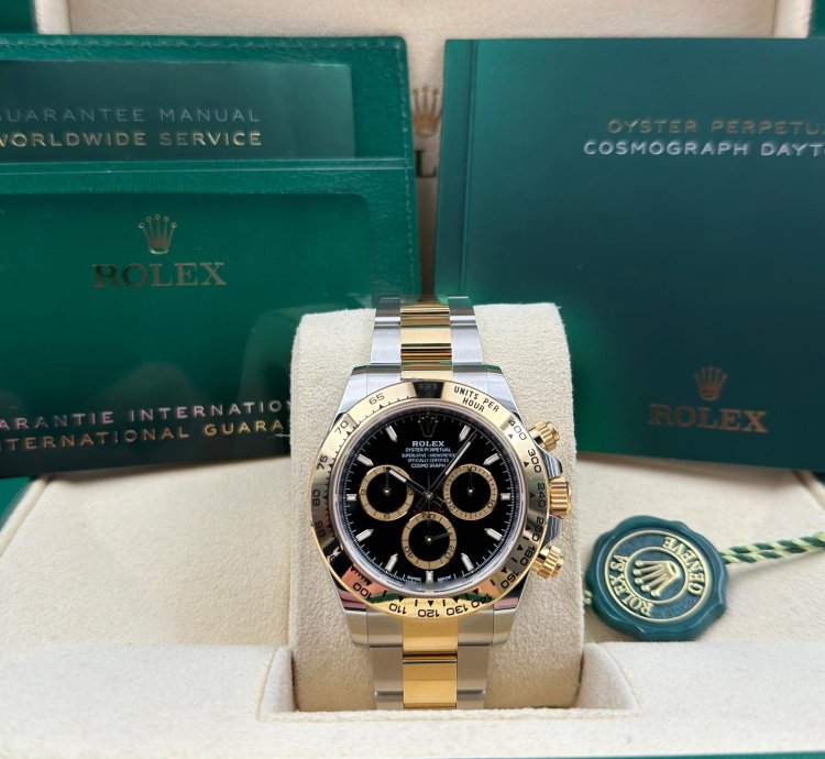Rolex Daytona Black Dial Two Tone Bracelet 126503 Unworn 2025