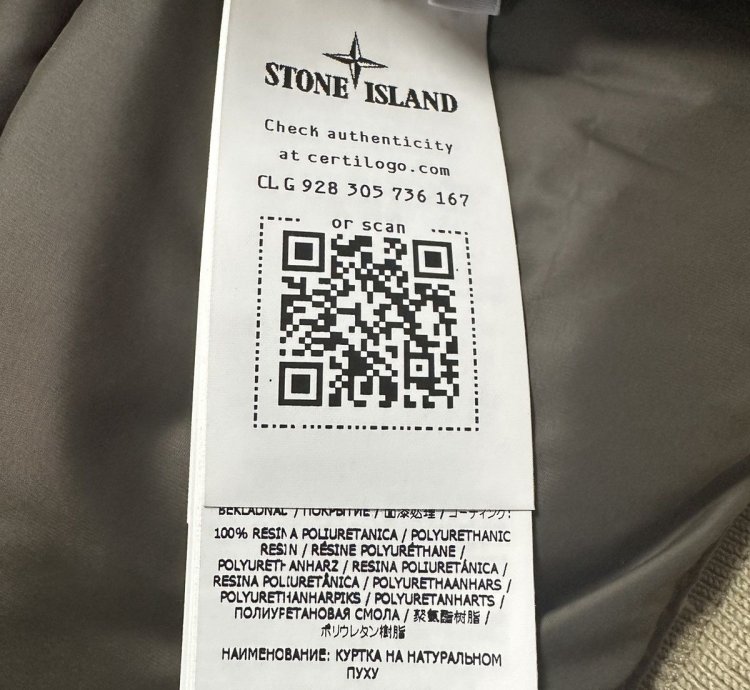 Stone Island Naslan Light Watro Camo Reflective Down Size