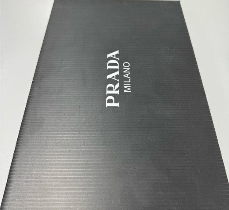 Prada Downtown Leather Sneakers White Red Men Prada Size 1