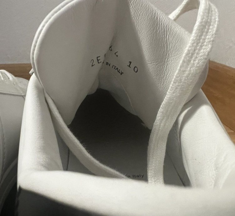 Prada Downtown Low Top Sneakers In Calf White