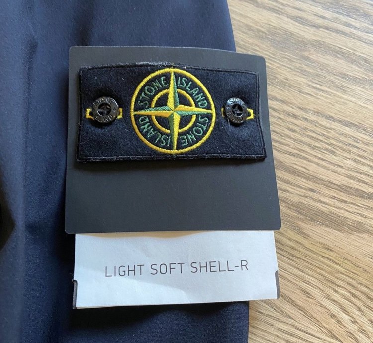 Stone Island Navy Blue Light Soft Shell- Jacket