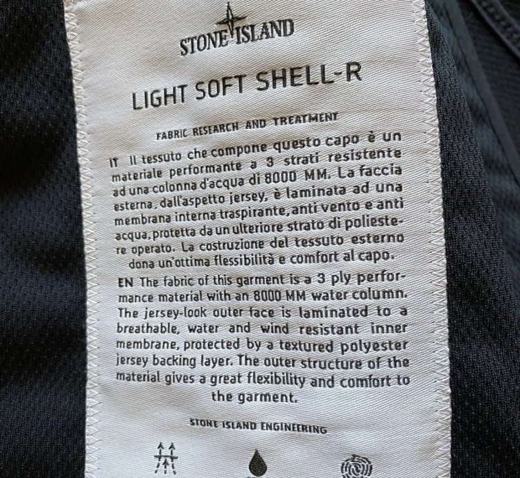 Stone Island Navy Blue Light Soft Shell- Jacket