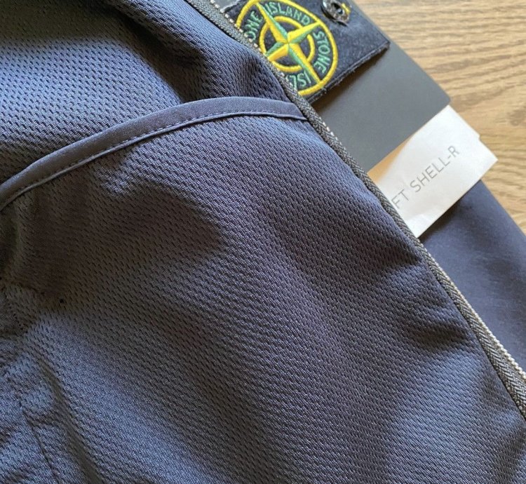 Stone Island Navy Blue Light Soft Shell- Jacket