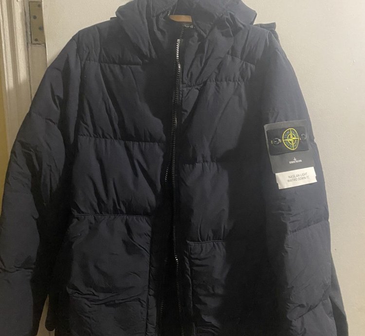 Stone Island Navy Naslan Down Jacket