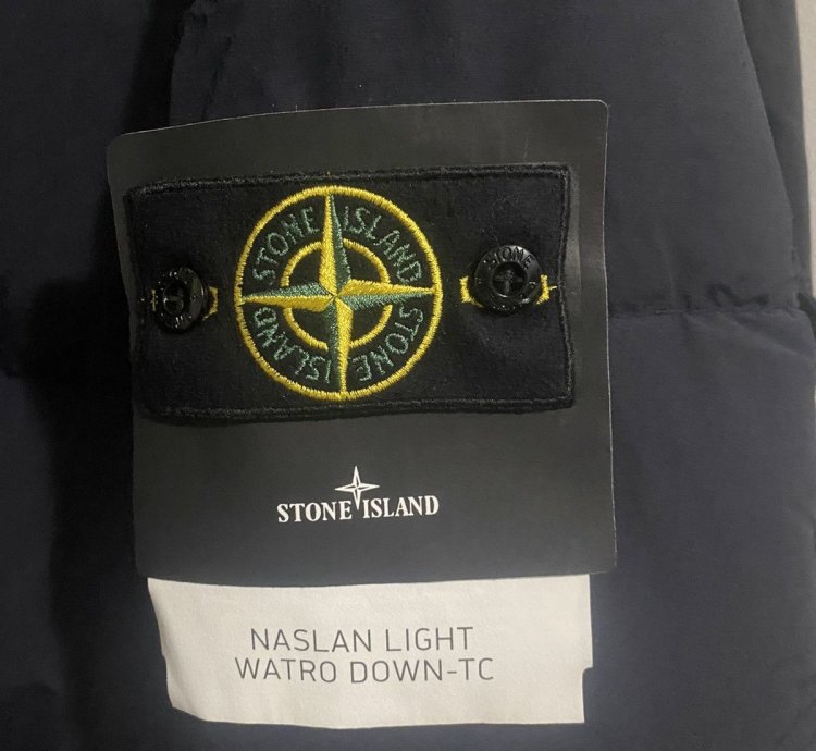 Stone Island Navy Naslan Down Jacket