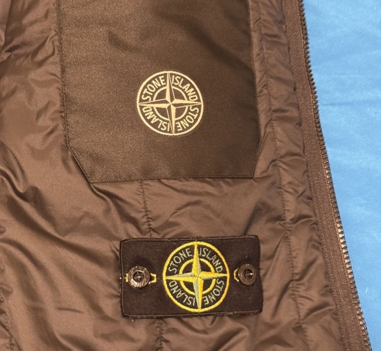 Stone Island Navy Primaloft Hooded Jacket