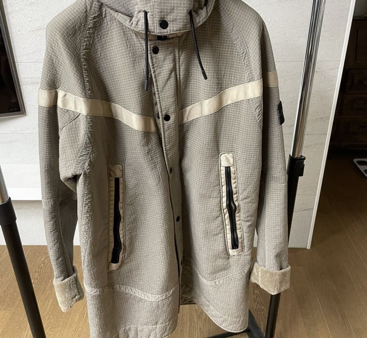 Stone Island Nike 16fw Jaquard Wool Fur Parka 6525401n1