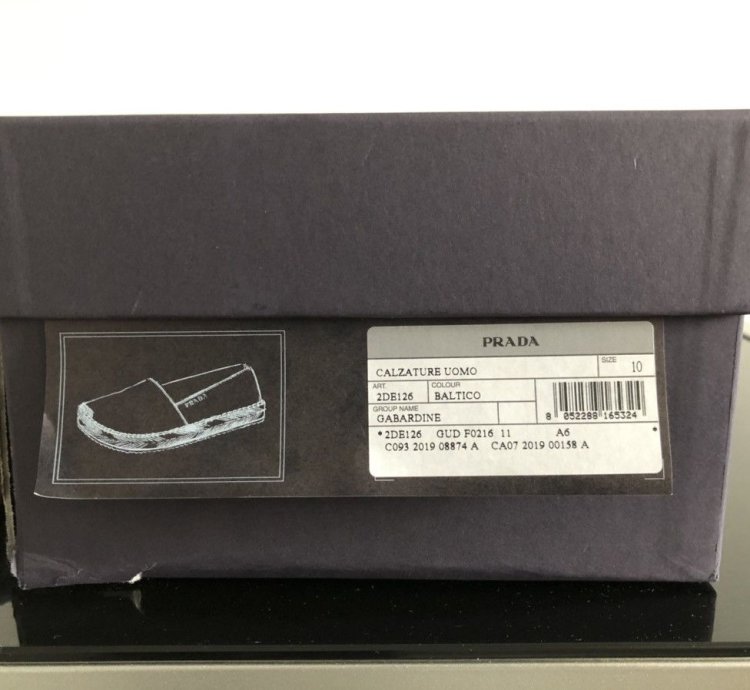 Prada Fabric Espadrilles Brand New With Box