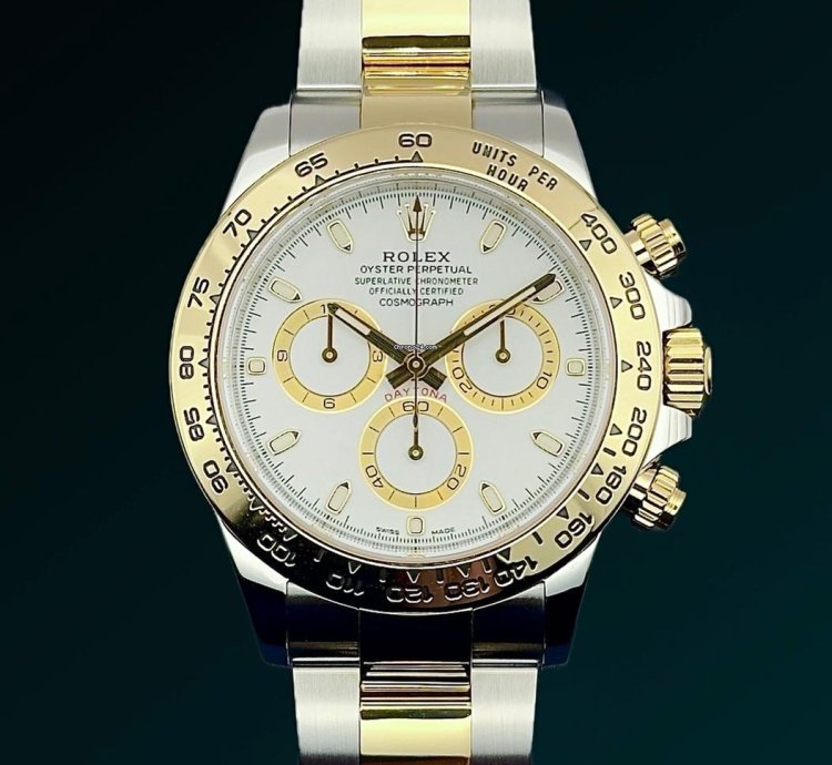 Rolex Daytona Cosmograph Daytona - Bi Metal White Dial
