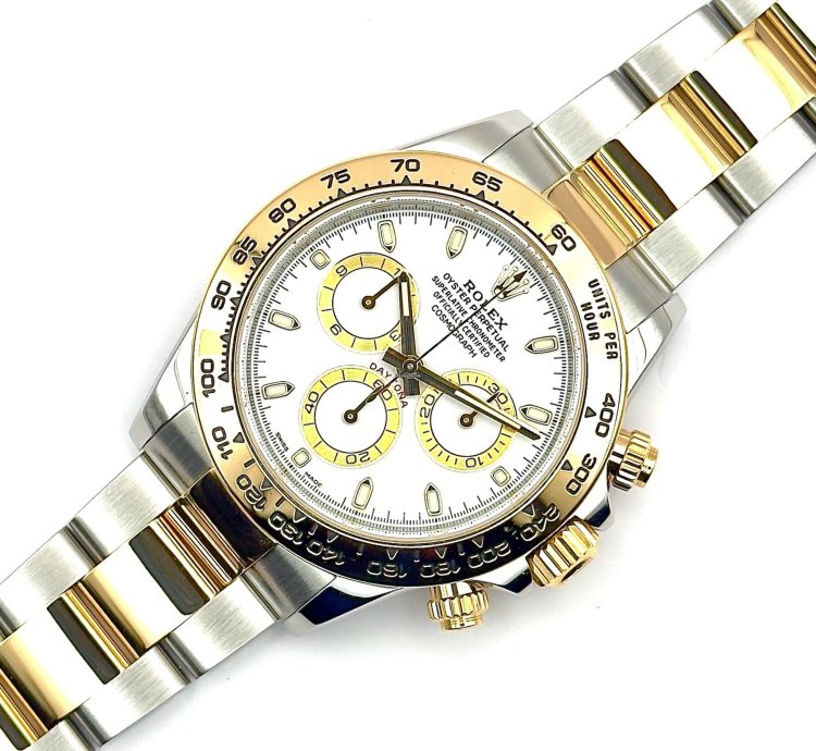 Rolex Daytona Cosmograph Daytona - Bi Metal White Dial