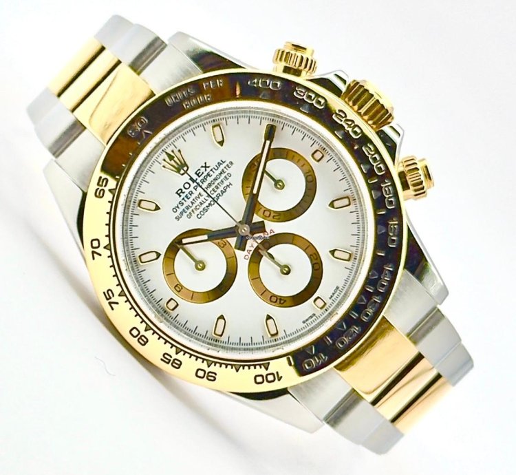 Rolex Daytona Cosmograph Daytona - Bi Metal White Dial