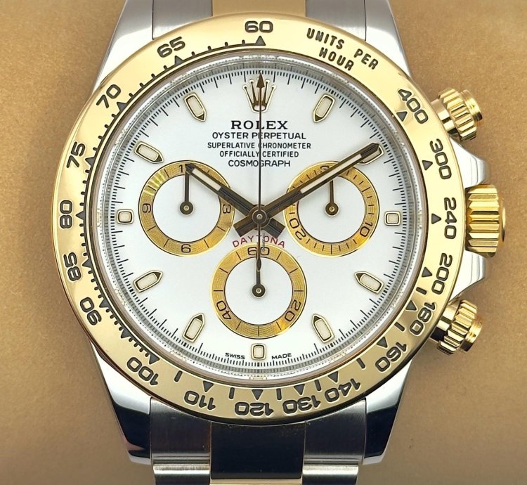 Rolex Daytona Cosmograph Daytona - Bi Metal White Dial
