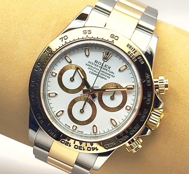 Rolex Daytona Cosmograph Daytona - Bi Metal White Dial