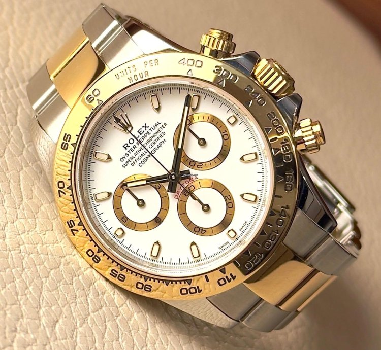 Rolex Daytona Cosmograph Daytona - Bi Metal White Dial