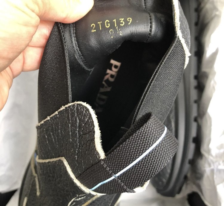 Prada Fall 2018 High-top Trainers Shoes 2tg139 Black Suede