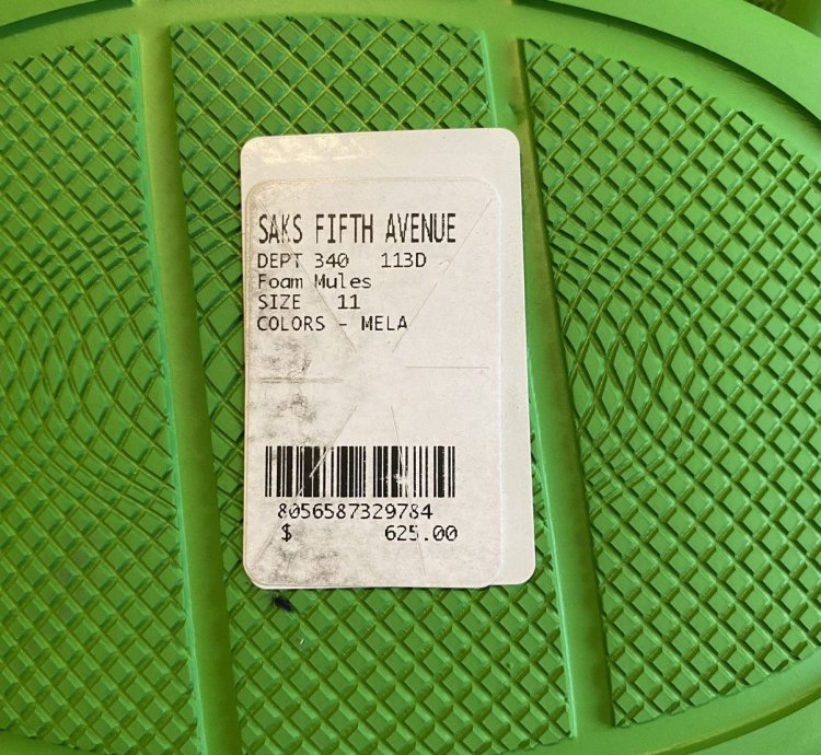 Prada Foam Rubber Mules - Green