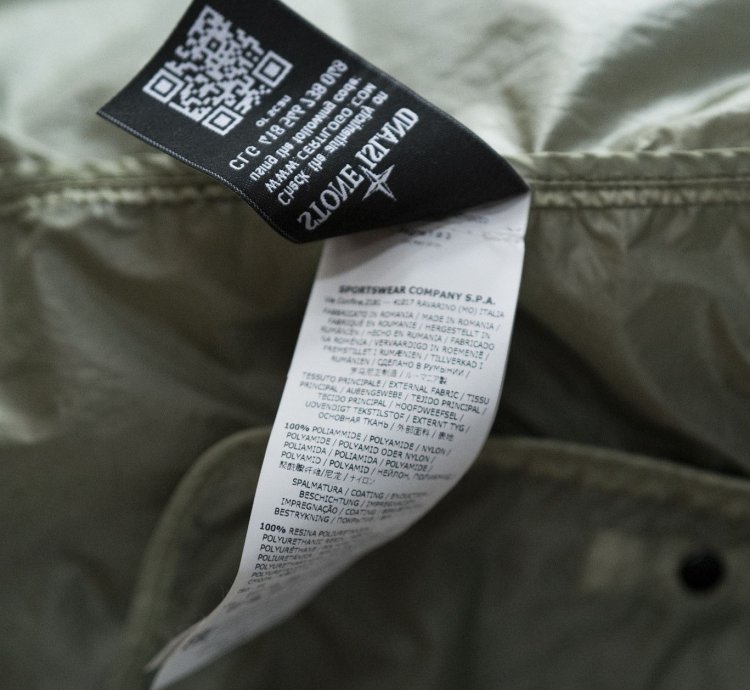 Stone Island Nwt Lamy Velour Nylon Green Jacket Sz
