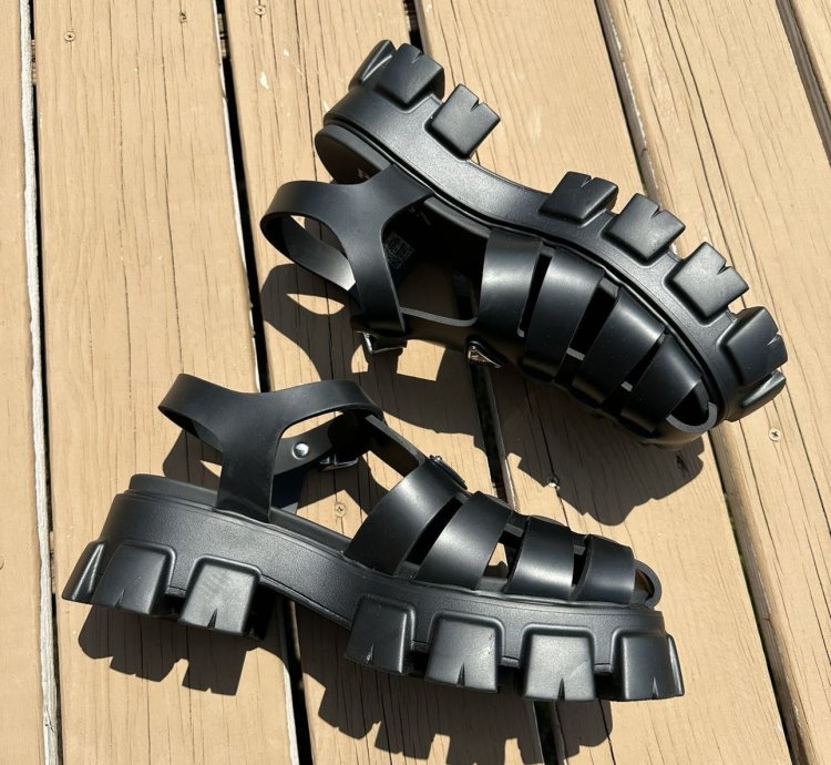 Prada Foam Rubber Oversized Sandals Size 12