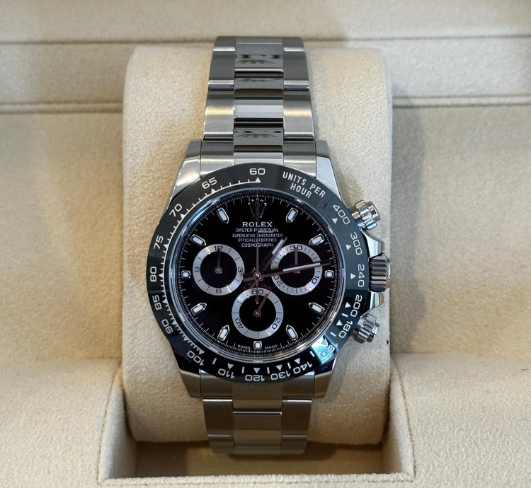 Rolex Daytona Cosmograph Daytona 40mm 116500ln Oystersteel Black Dial Unworn Complete 2023