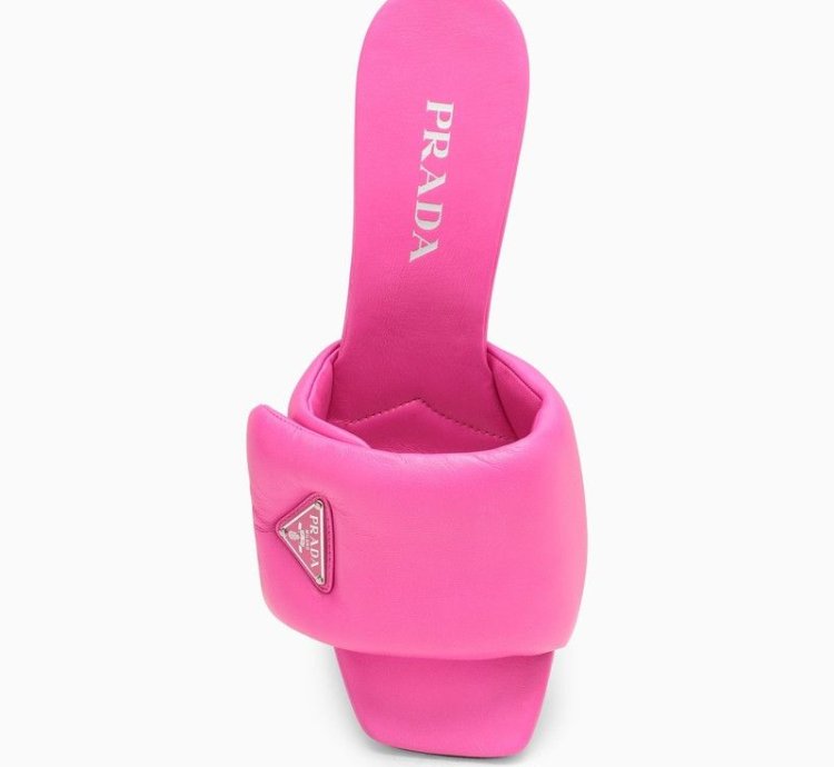 Prada Fuchsia Leather Mule