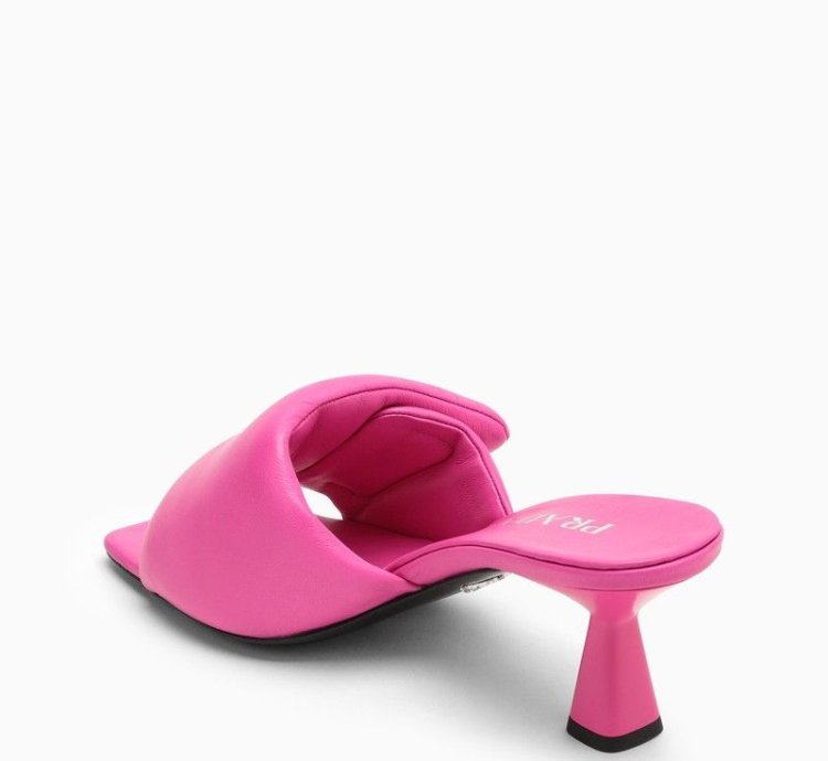 Prada Fuchsia Leather Mule