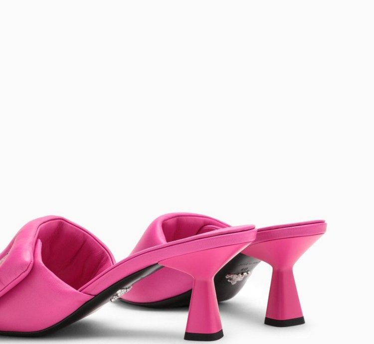 Prada Fuchsia Leather Mule