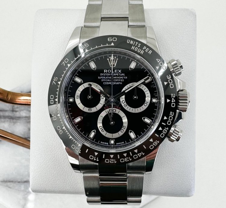 Rolex Daytona Cosmograph Daytona 40mm Black Ceramic Bezel Stainless Steel Black Dial 116500ln
