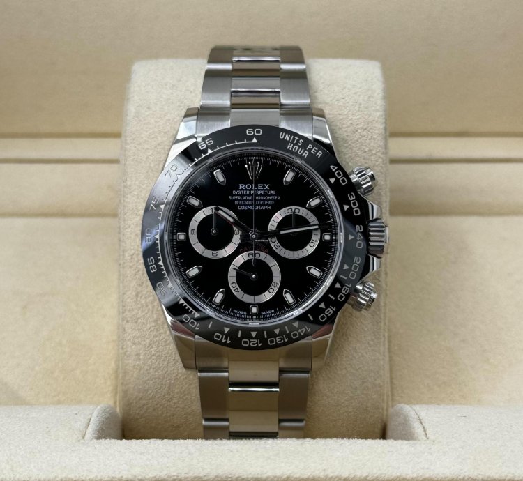 Rolex Daytona Cosmograph Daytona 40mm Black Ceramic Bezel Stainless Steel Black Dial 116500ln