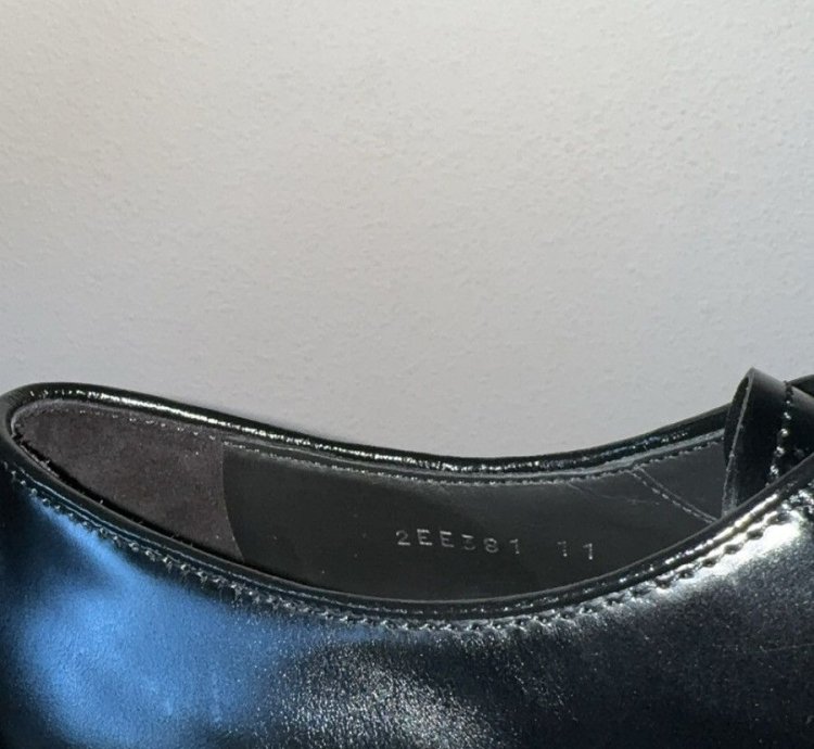 Prada Lace Up Derby Shoes Black Size 11