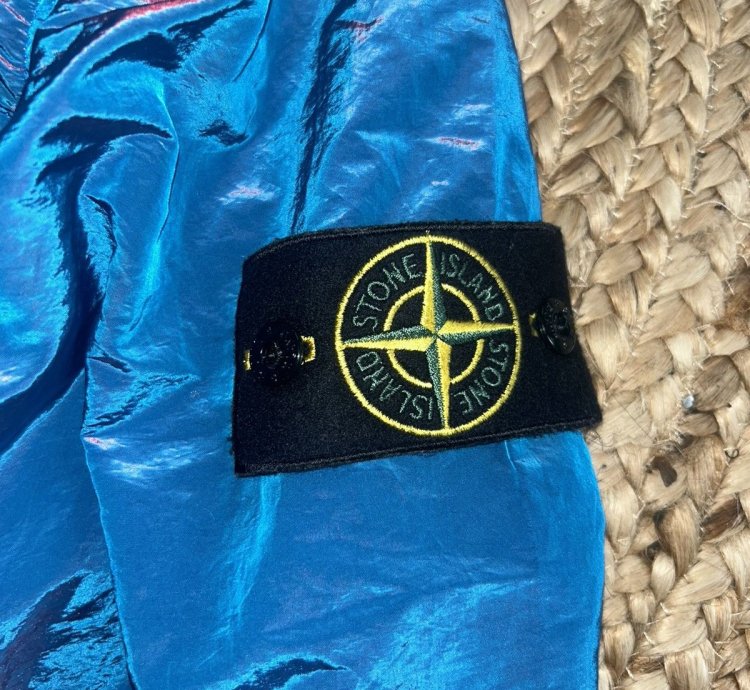 Stone Island Nylon Metal Overshirt Iridescent Blue