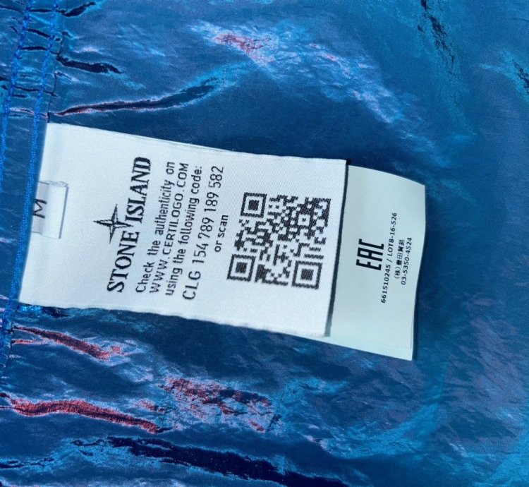 Stone Island Nylon Metal Overshirt Iridescent Blue