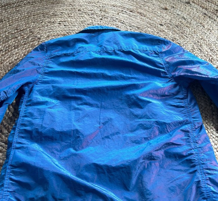 Stone Island Nylon Metal Overshirt Iridescent Blue