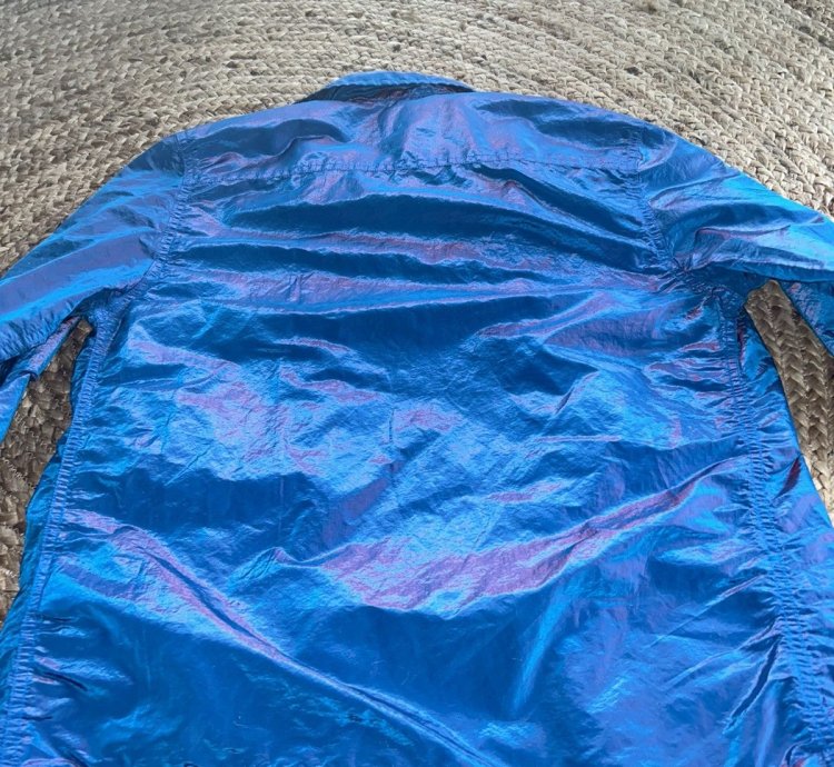 Stone Island Nylon Metal Overshirt Iridescent Blue