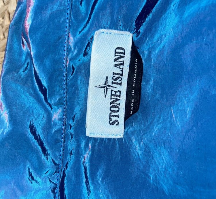 Stone Island Nylon Metal Overshirt Iridescent Blue