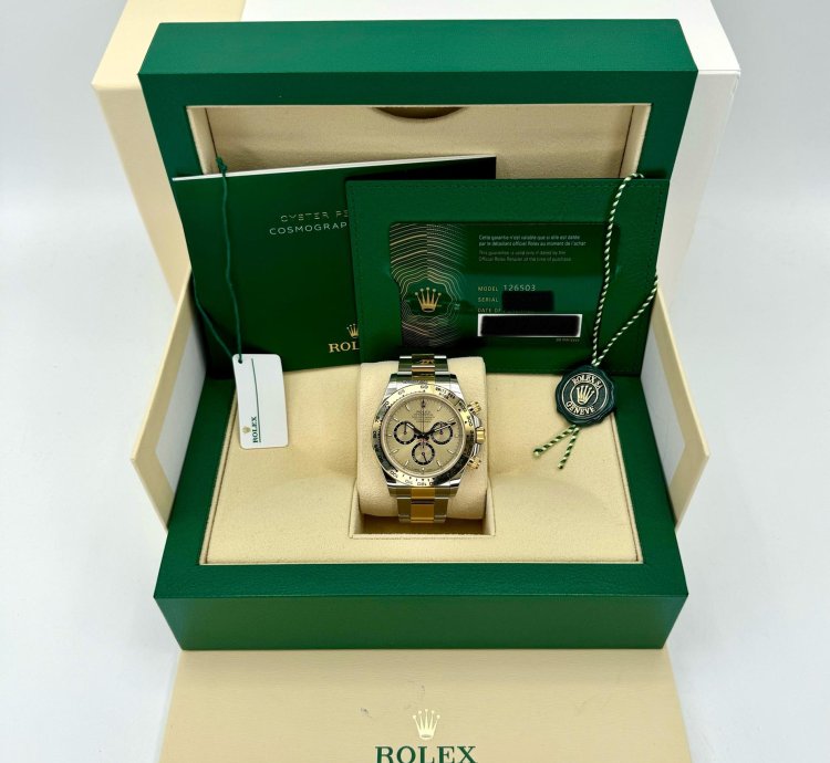 Rolex Daytona New 2025 Rolex Daytona 40mm 126503 Two-tone Champagne Dial