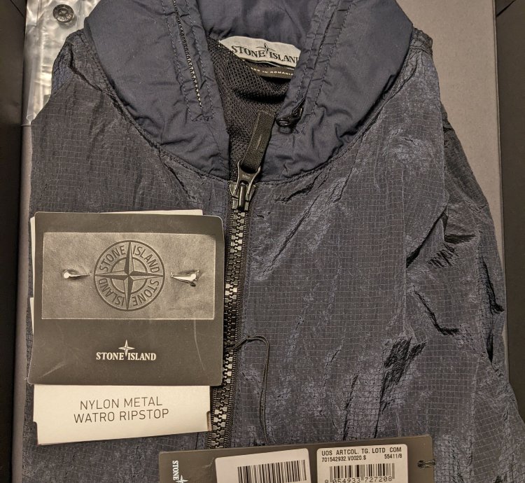 Stone Island Nylon Metal Watro Ripstop Jacket Navy