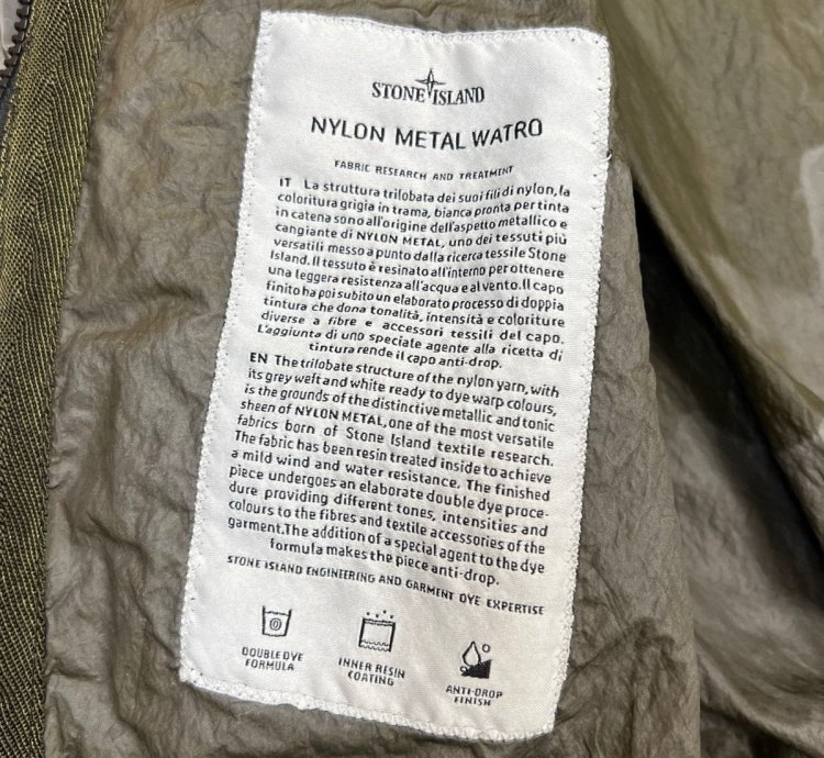 Stone Island Nylon Metal Watro Zip Hooded Jacket