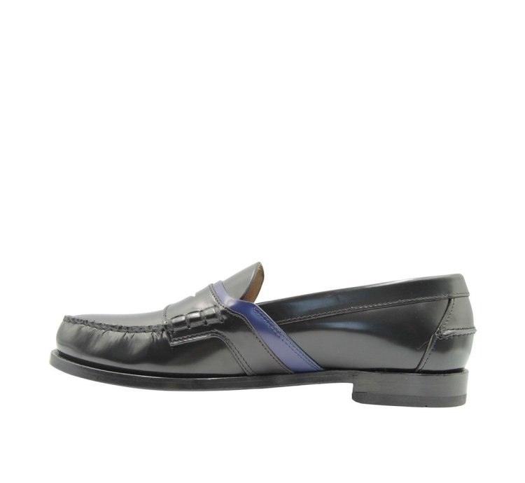 Prada Leather Logo Loafers