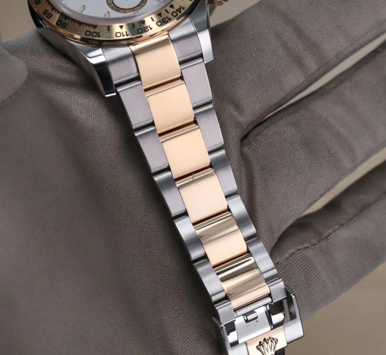 Rolex Daytona New Complete Two Tone White Dial 40mm Yellow Gold Oyster 126503 Cosmograph