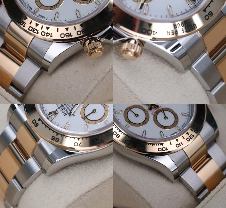 Rolex Daytona New Complete Two Tone White Dial 40mm Yellow Gold Oyster 126503 Cosmograph