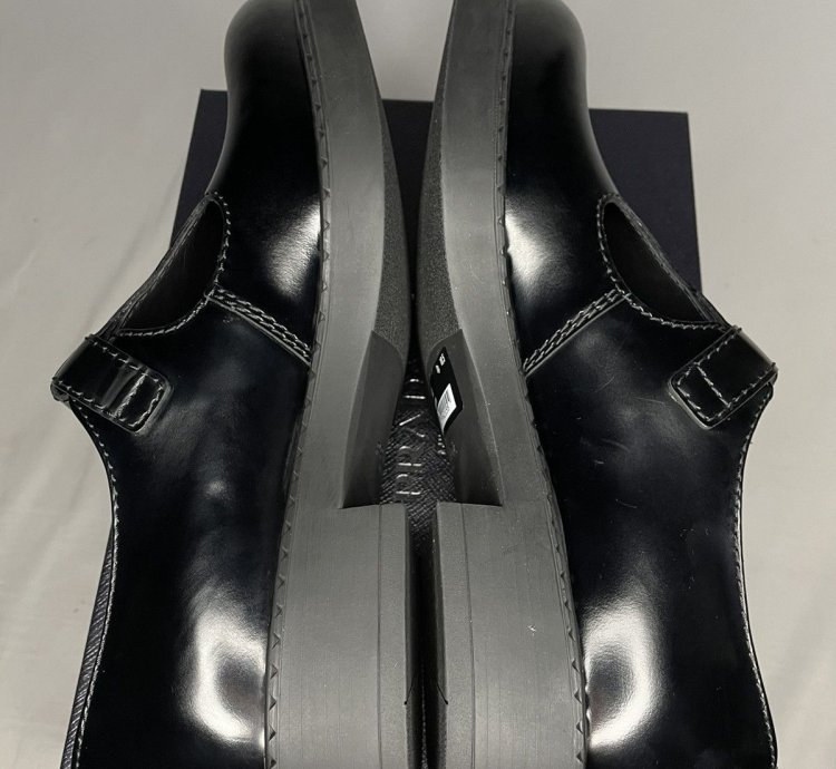 Prada Leather Mary Jane -strap Shoes
