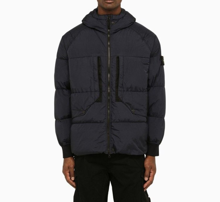 Stone Island Nylon Navy Down Jacket