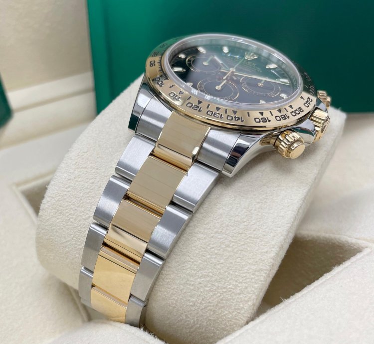 Rolex Daytona New Daytona 116503 Black Index Dial Two Tone Yellow Gold Stainless Steel